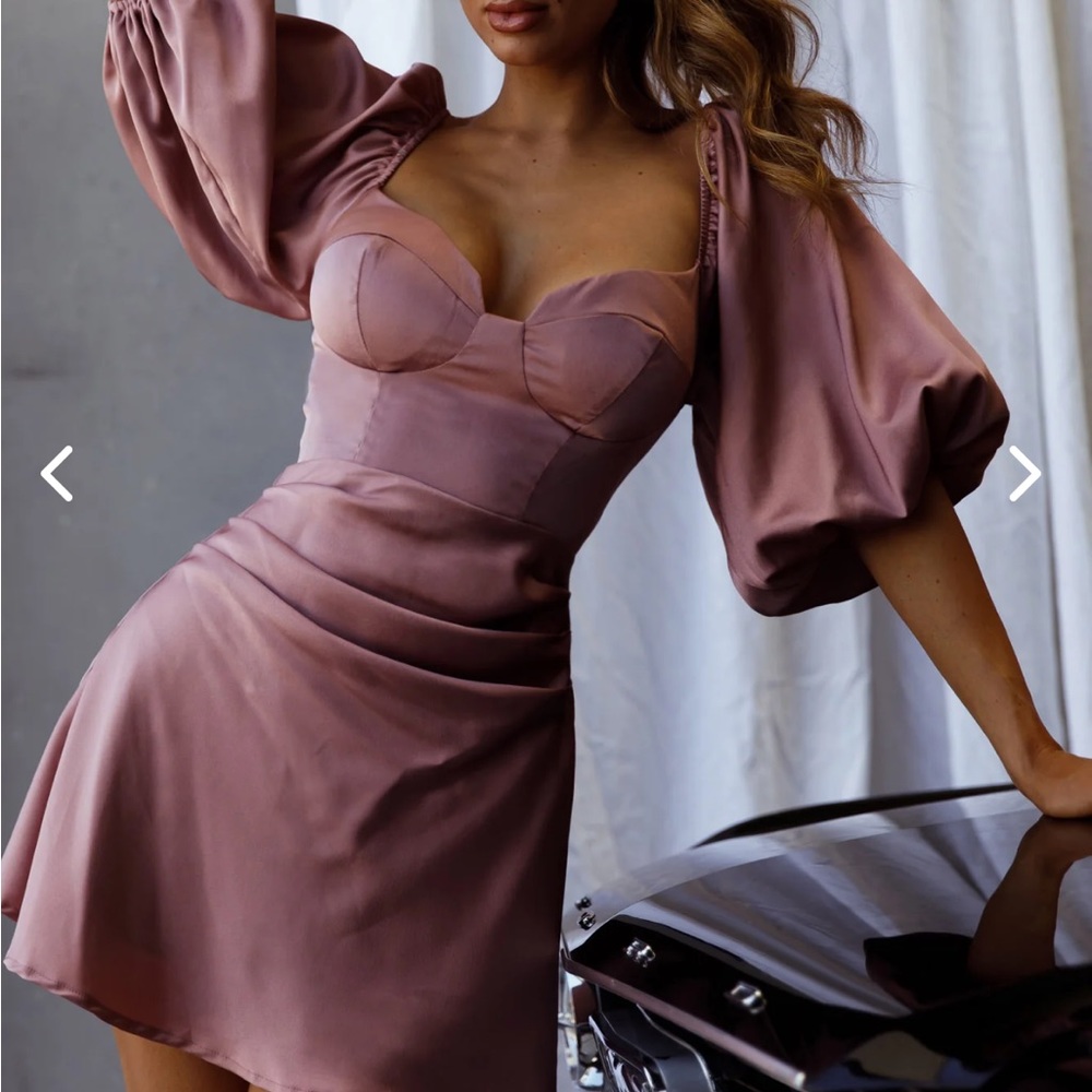 Selfie Leslie Bust A-Line Dress Rosewood